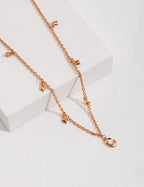 Celeste Moon Charm Necklace GOLD
