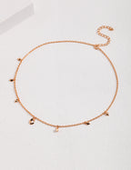 Celeste Moon Charm Necklace GOLD 2