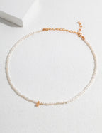 Nacre Droplet Pearl Necklace GOLD