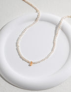 Nacre Droplet Pearl Necklace VIEW1