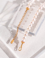 Nacre Double Pearl Necklace GOLD