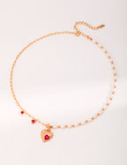 Amour Pearl Heart Necklace 2