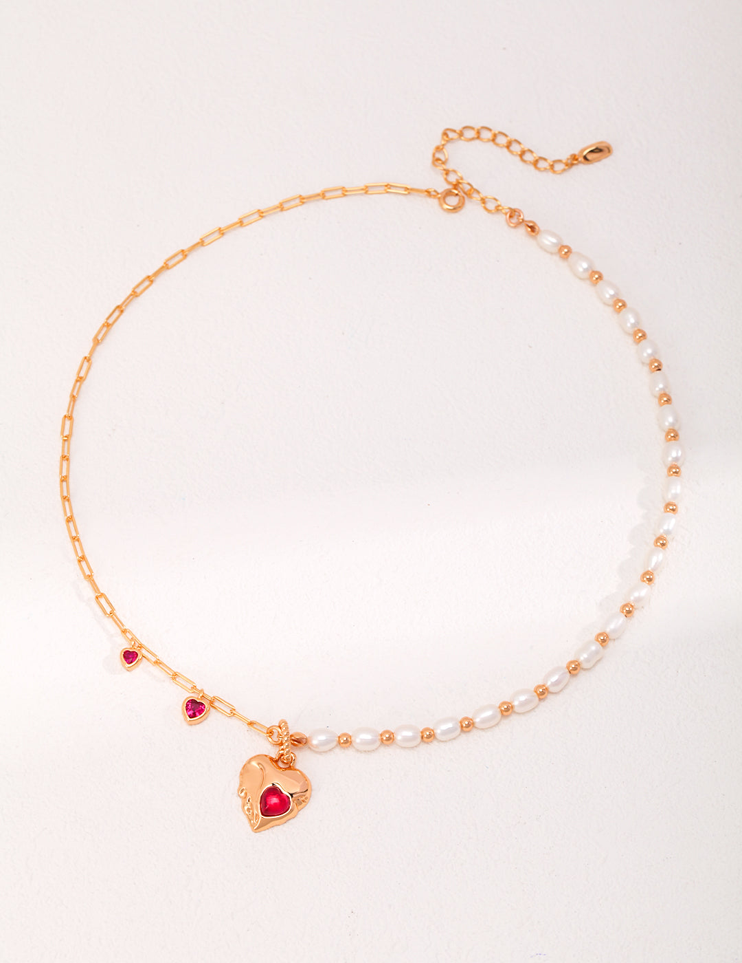 Amour Pearl Heart Necklace 2