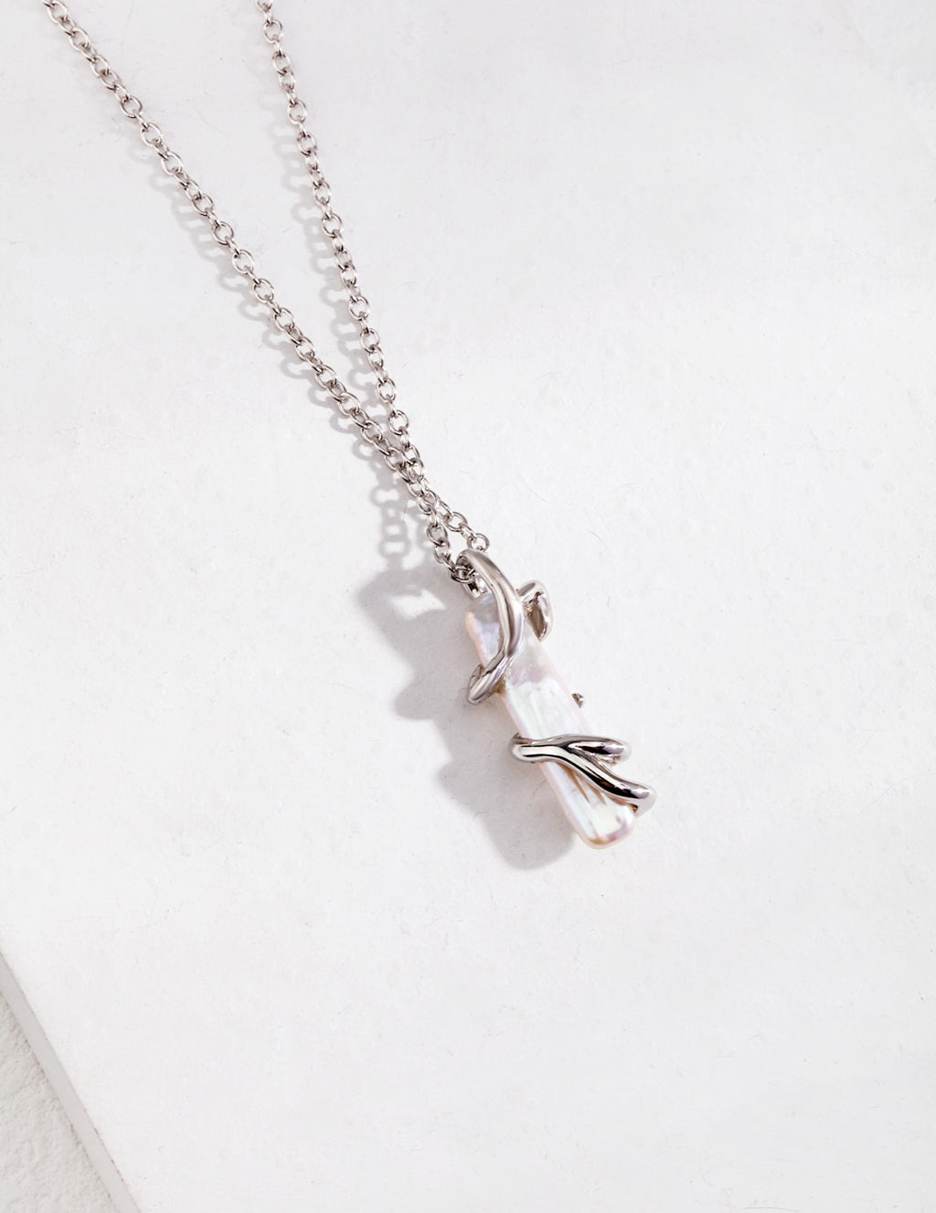 Nacre Vine Pendant Necklace 1