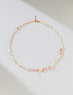 Rosé Pearl Beaded Necklace 1