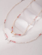 Rosé Pearl Beaded Necklace 2