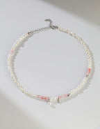 Rosé Pearl Beaded Necklace 5