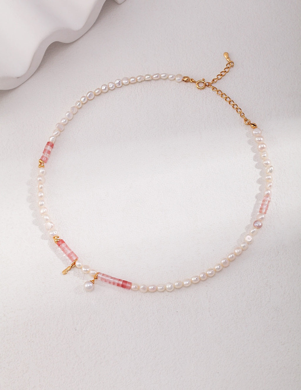 Rosé Pearl Beaded Necklace 6