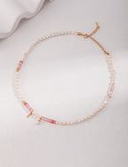 Rosé Pearl Beaded Necklace 6